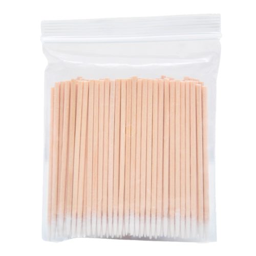 Micro Sticks деревянные палочки с ваткой 7 см односторонние 100 шт