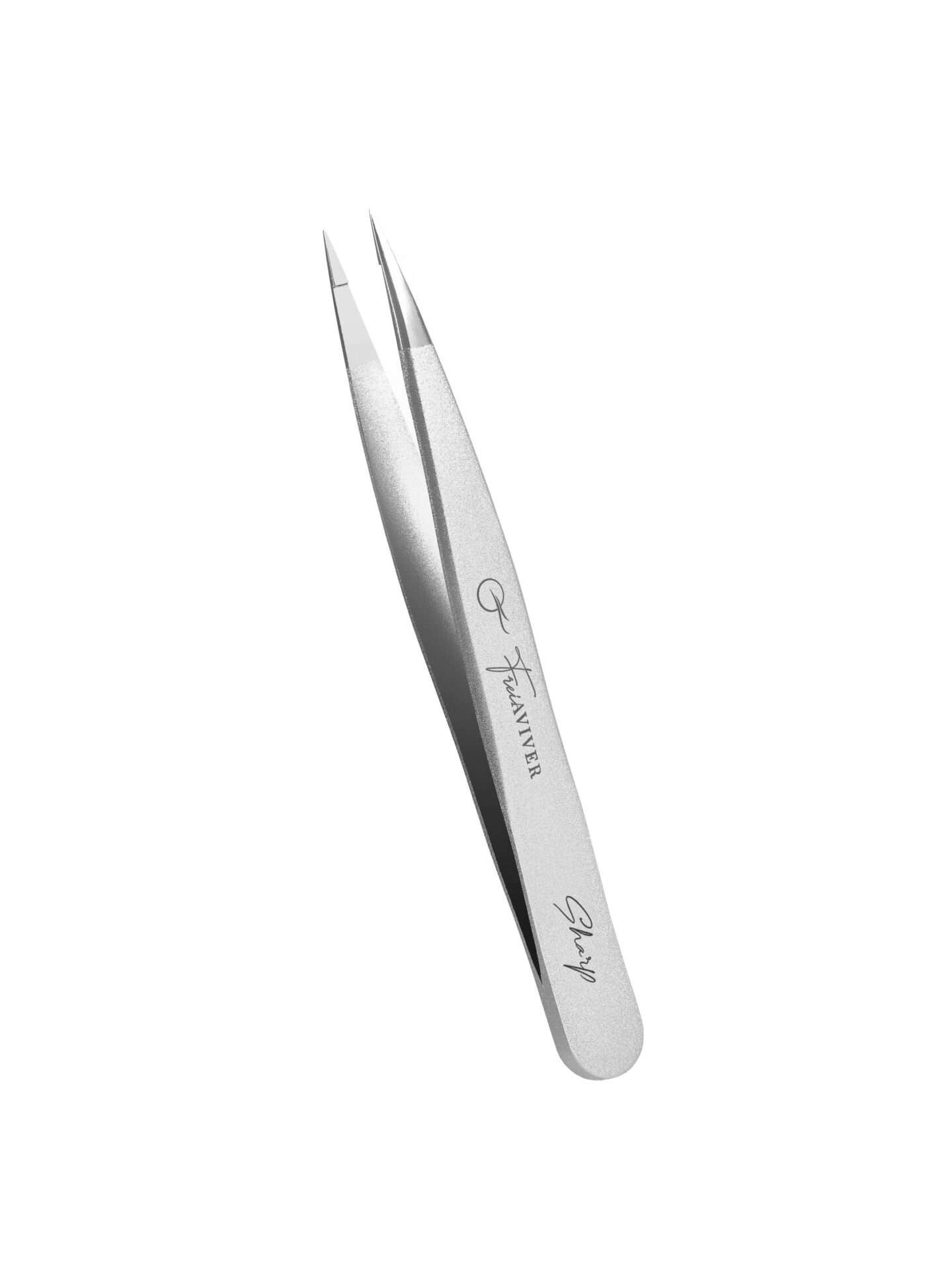 FreiAVIVER ПИНЦЕТ ДЛЯ БРОВЕЙ И РЕСНИЦ ТОЧЕЧНЫЙ Sharp серебро