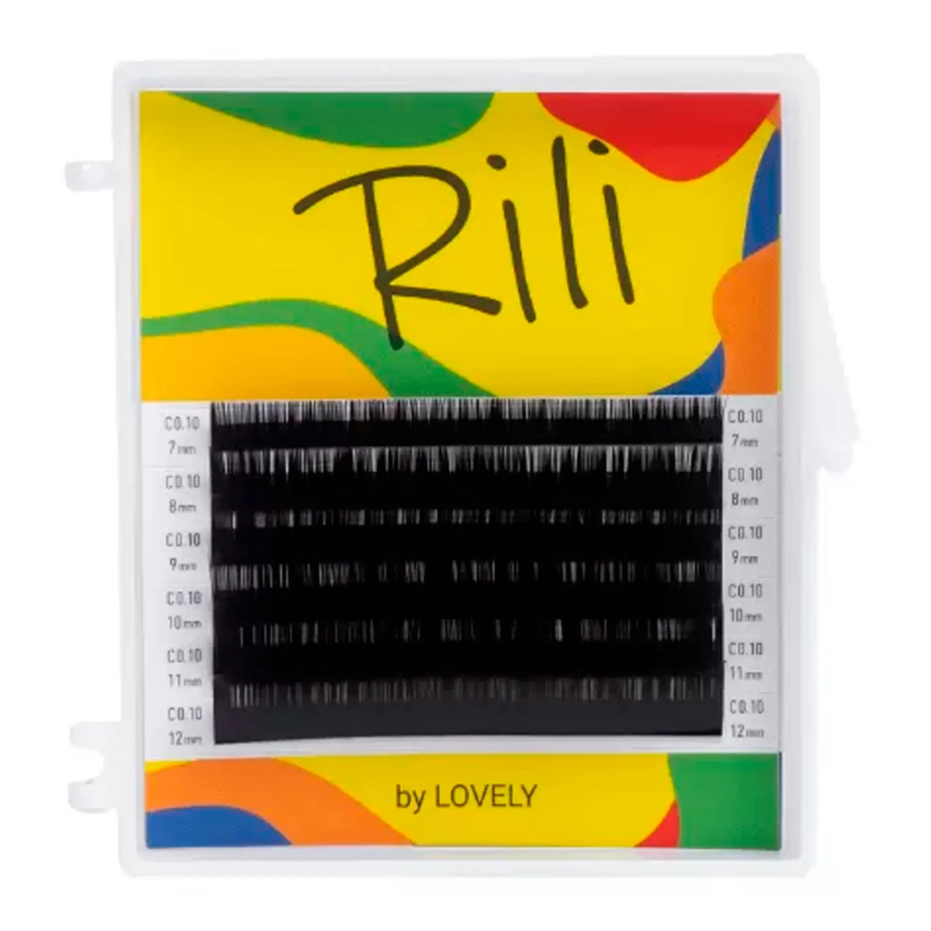 Rili РЕСНИЦЫ ЧЕРНЫЕ 6 линий C 0.1 MIX 4-6 мм