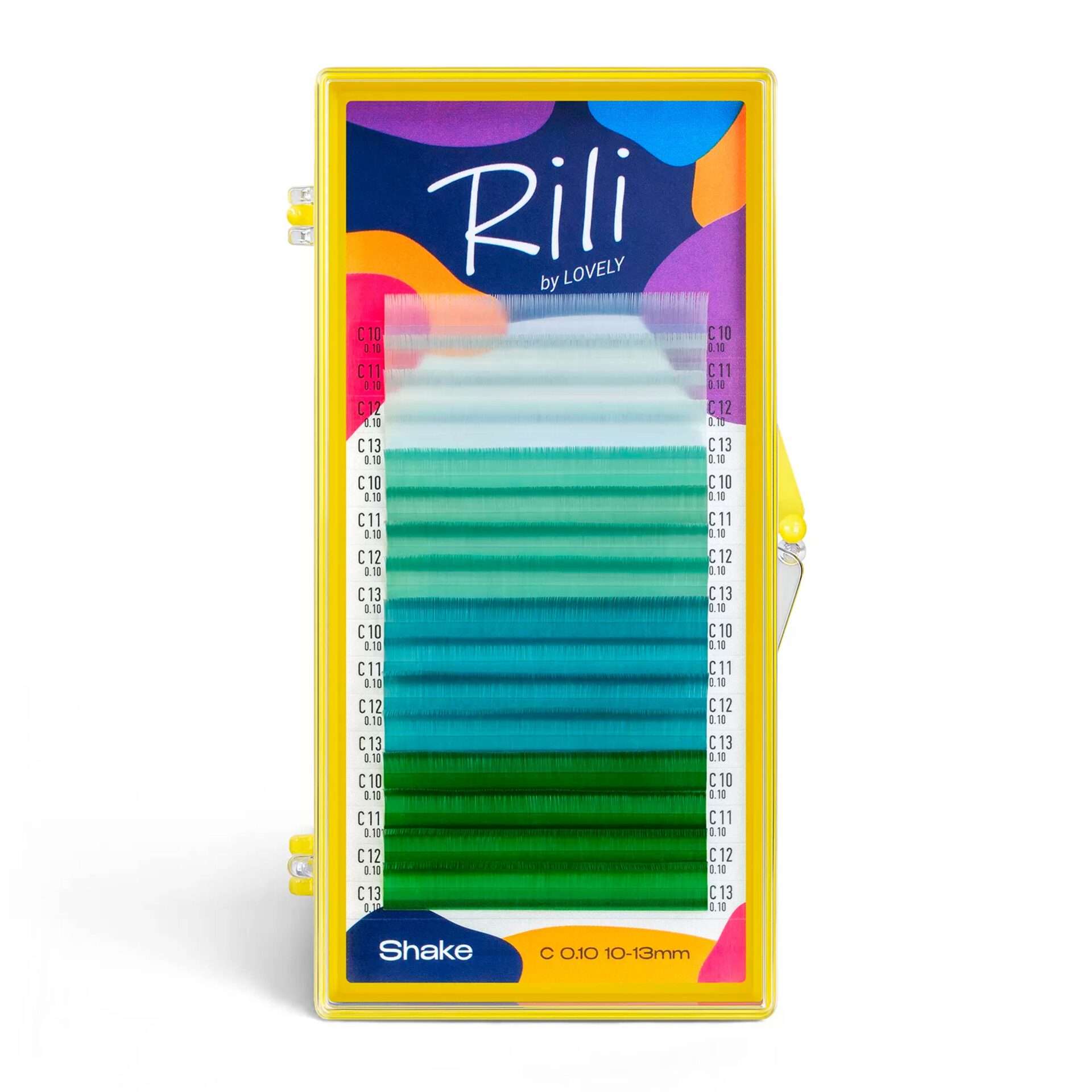 Rili Shake Ресницы цветные 16 линий MIX