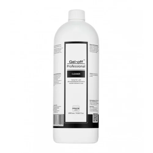 Gel-Off Professional Средство для обезжиривания ногтей и снятия липкого слоя CLEANER 1000 мл